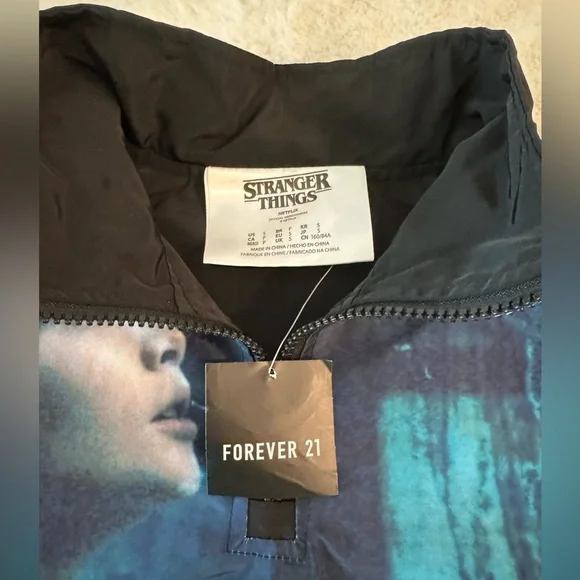 Stranger Things X Forever 21 Special Edition Will Byers Bomber Jacket- size S - Picture 6 of 14